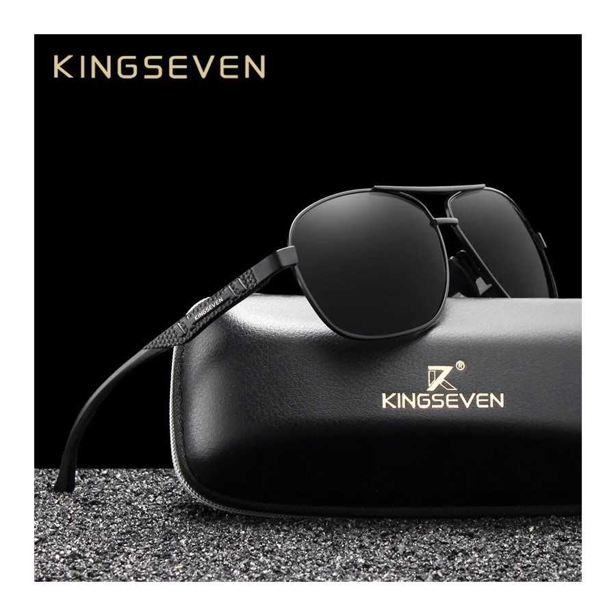 KINGSEVEN-gafas de sol polarizadas de aluminio para hombre y mujer, le