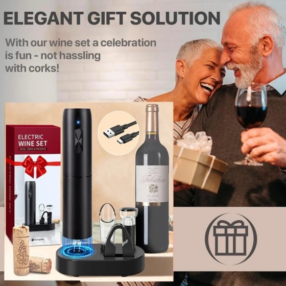 Abridor de botellas de vino eléctrico, sacacorchos automático para vin Abridor de botellas de vino eléctrico, sacacorchos automático para vin