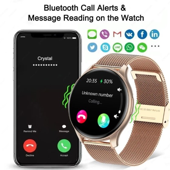 Xiaomi-reloj inteligente Huawei para hombre y mujer, accesorio de puls Xiaomi-reloj inteligente Huawei para hombre y mujer, accesorio de puls