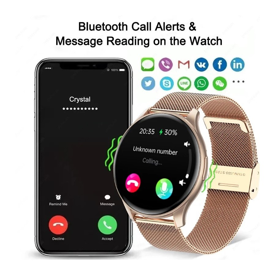 Xiaomi-reloj inteligente Huawei para hombre y mujer, accesorio de puls