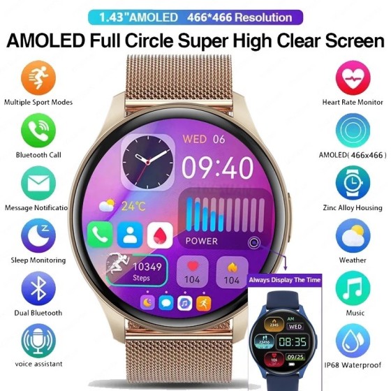 Xiaomi-reloj inteligente Huawei para hombre y mujer, accesorio de puls Xiaomi-reloj inteligente Huawei para hombre y mujer, accesorio de puls