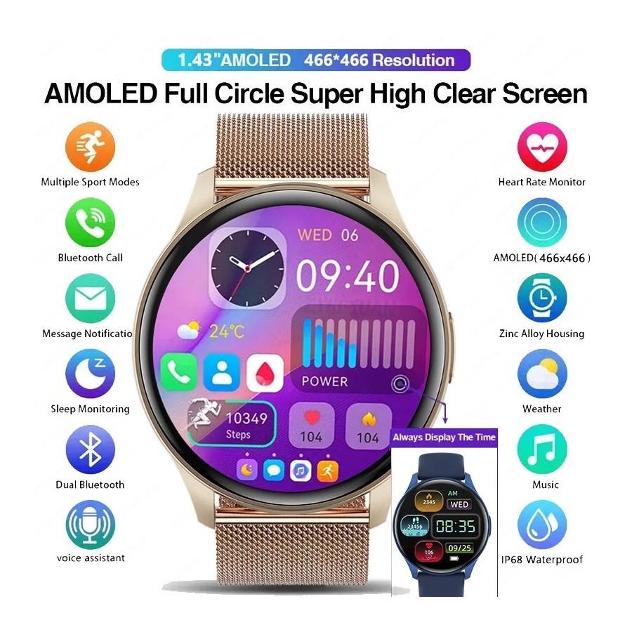 Xiaomi-reloj inteligente Huawei para hombre y mujer, accesorio de puls