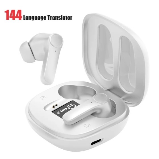 Auriculares de traducción inteligente, 144 idiomas, traductor de voz A