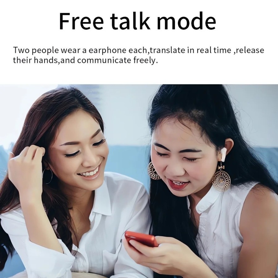 Auriculares de traducción inteligente, 144 idiomas, traductor de voz A