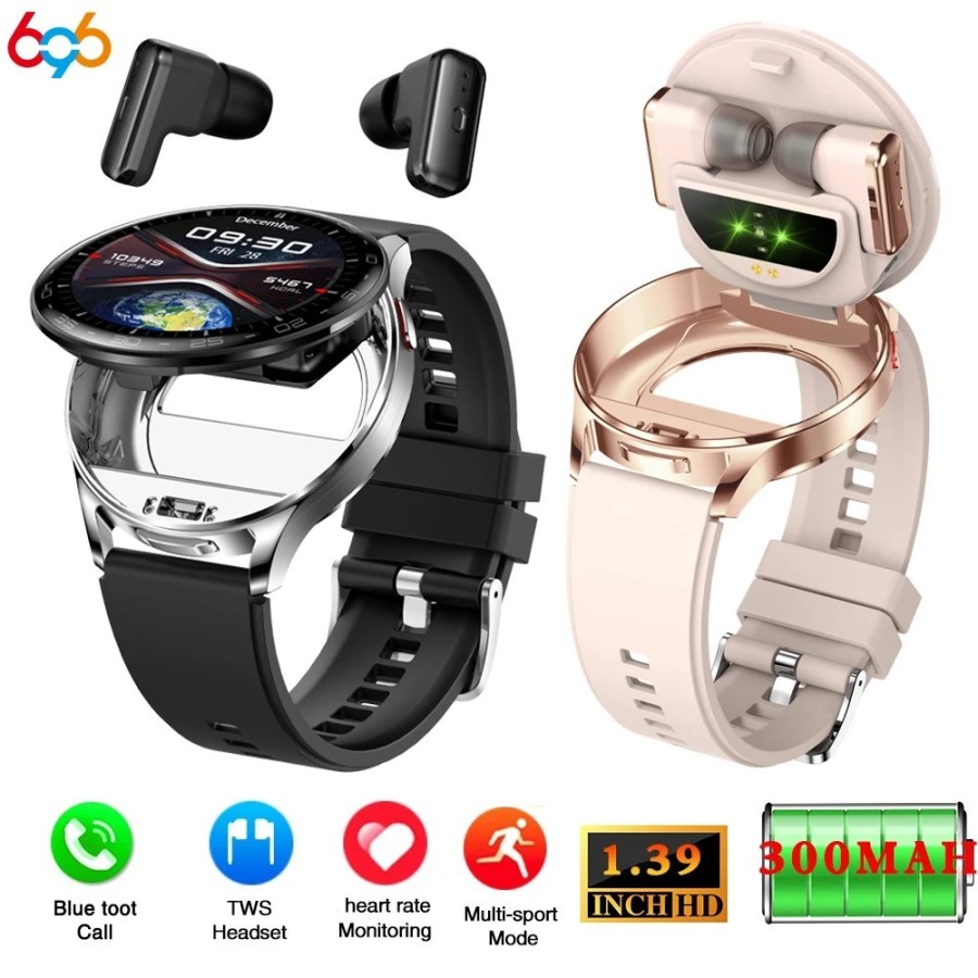 Reloj inteligente 2 en 1 para hombre y mujer, dispositivo con auricula Reloj inteligente 2 en 1 para hombre y mujer, dispositivo con auricula