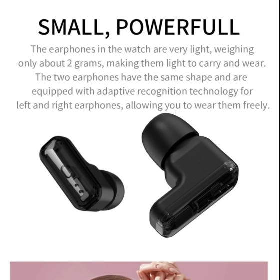 Reloj inteligente 2 en 1 para hombre y mujer, dispositivo con auricula Reloj inteligente 2 en 1 para hombre y mujer, dispositivo con auricula