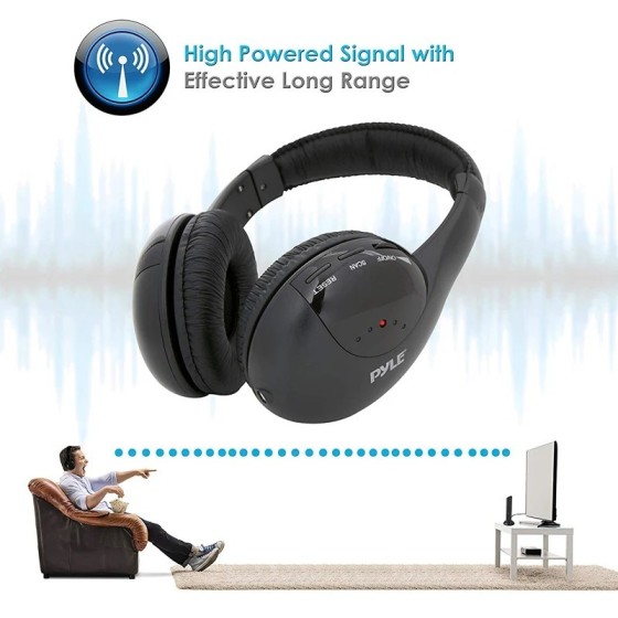 Auriculares inalámbricos HiFi 5 en 1 para TV o ordenador, auriculares 