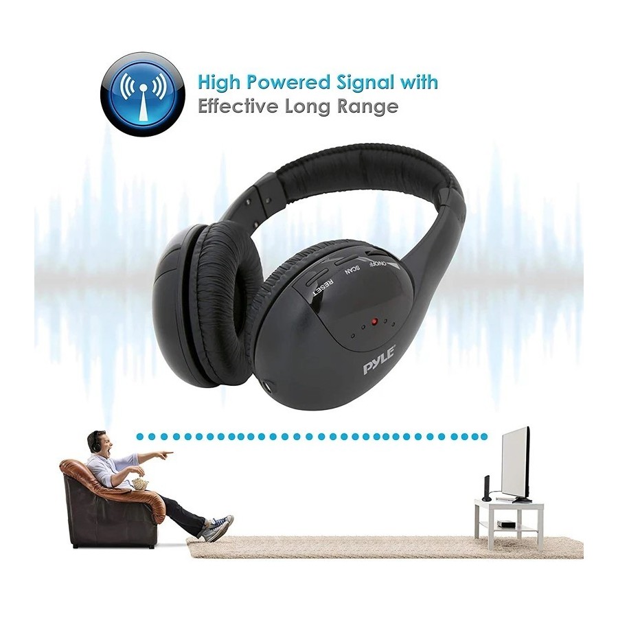 Auriculares inalámbricos HiFi 5 en 1 para TV o ordenador, auriculares 