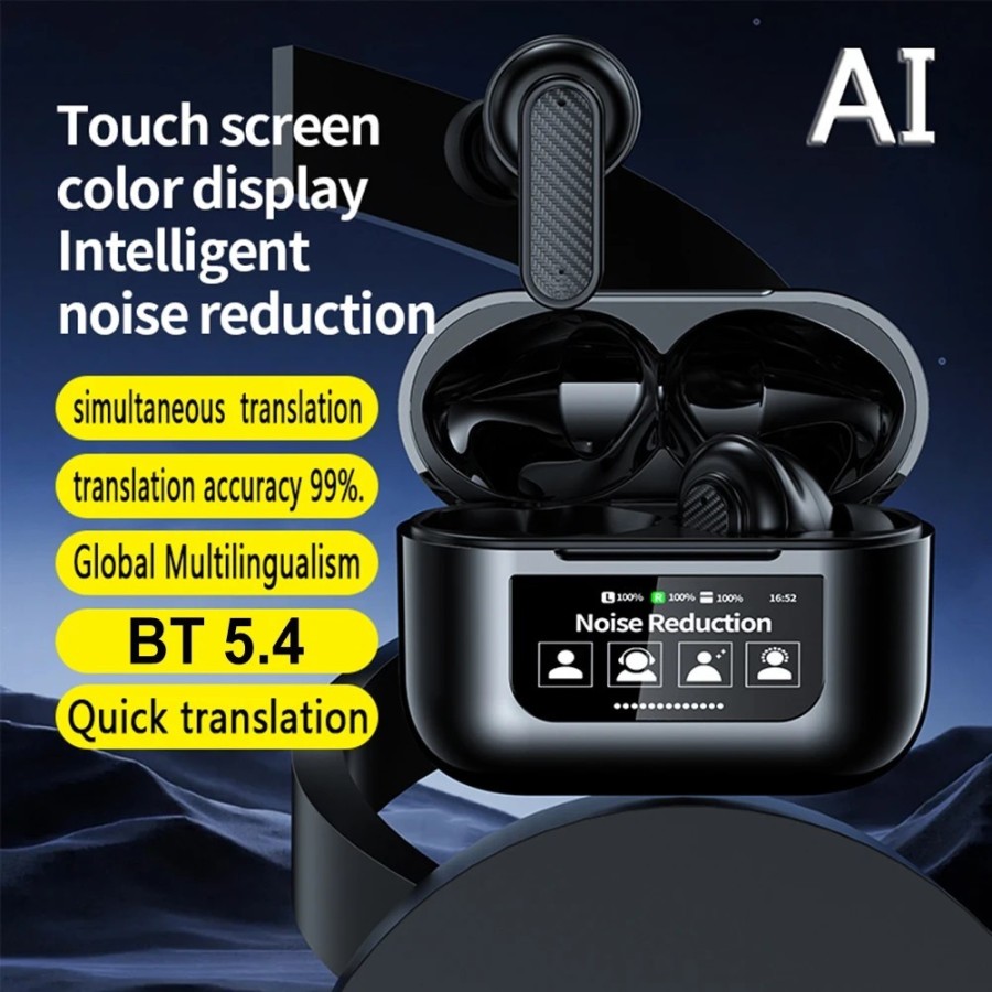 Auriculares inalámbricos con traductor inteligente BT 5,4, traductor d