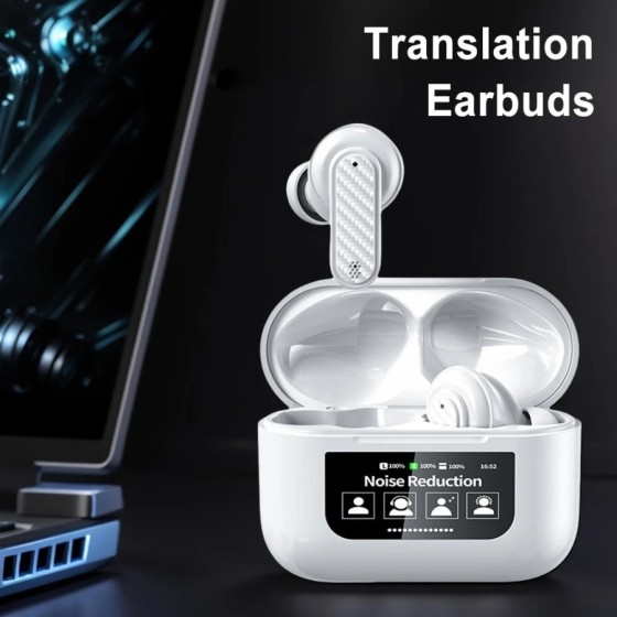 Auriculares inalámbricos con traductor inteligente BT 5,4, traductor d