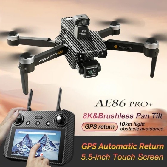 Dron Profesional AE86 PRO Max, cuadricóptero con cámara HD 8K, de 3 ej Dron Profesional AE86 PRO Max, cuadricóptero con cámara HD 8K, de 3 ej