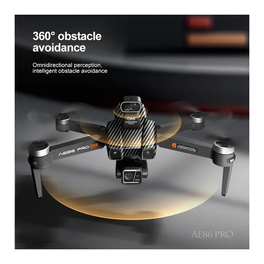 Dron Profesional AE86 PRO Max, cuadricóptero con cámara HD 8K, de 3 ej