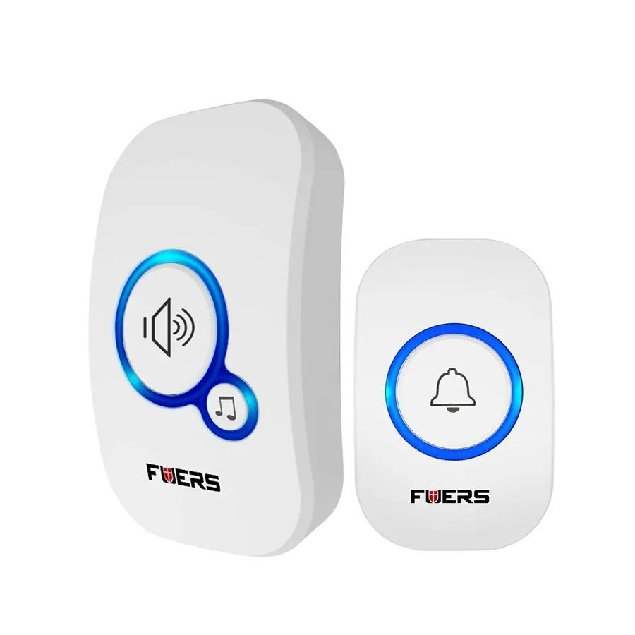 Timbre inalámbrico Fuers, timbre de bienvenida a prueba de agua, timbr