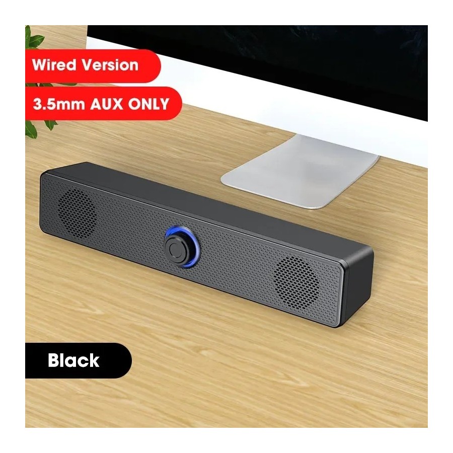 Barra de sonido con cable e inalámbrica para PC, Altavoz Bluetooth, al