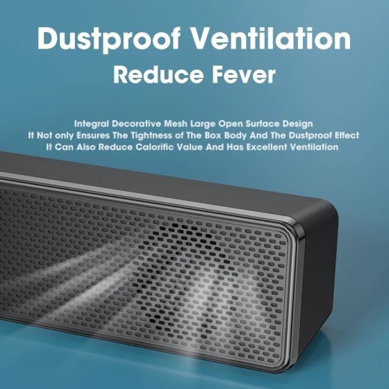 Barra de sonido con cable e inalámbrica para PC, Altavoz Bluetooth, al