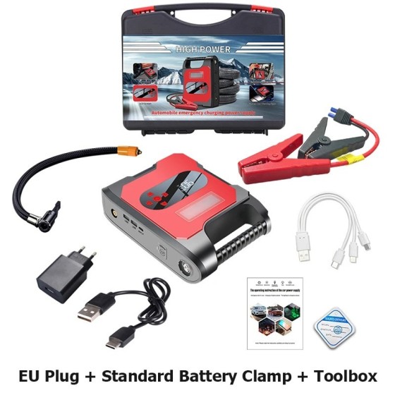 12V Fuente de alimentación de arranque de emergencia para coche, bomba