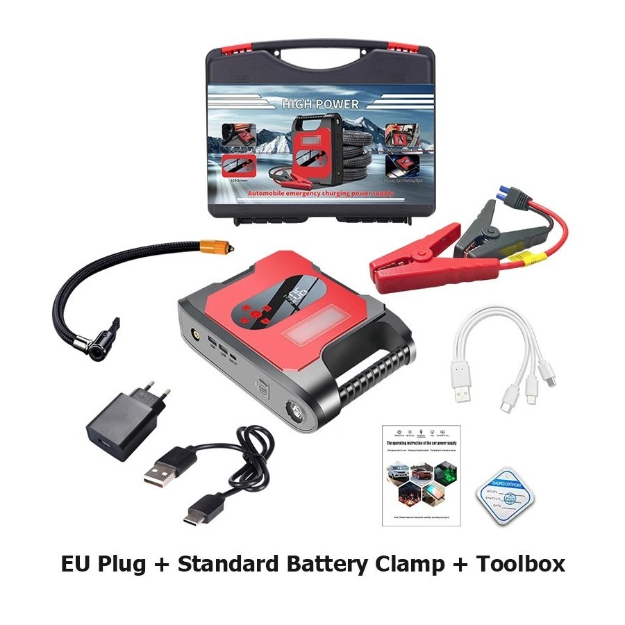 12V Fuente de alimentación de arranque de emergencia para coche, bomba