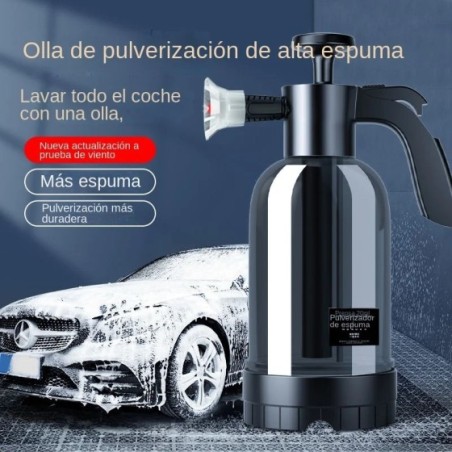 Pulverizador de espuma con bomba de mano, Cañón de espuma neumático de mano, botella de Spray de lavado de coches, limpieza de v