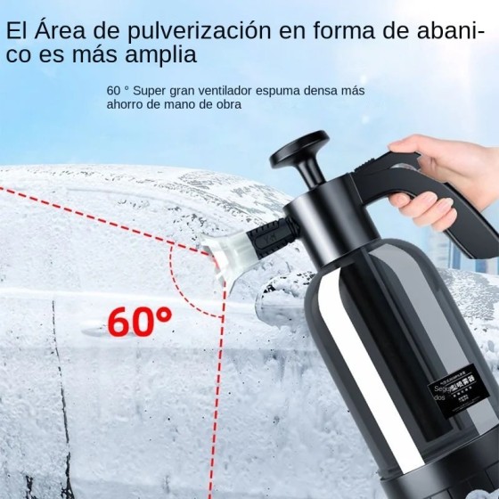 Pulverizador de espuma con bomba de mano, Cañón de espuma neumático de