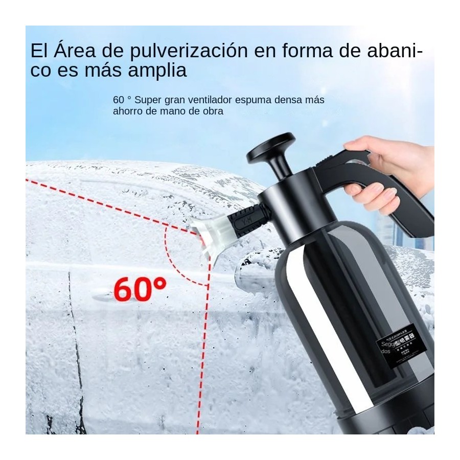 Pulverizador de espuma con bomba de mano, Cañón de espuma neumático de