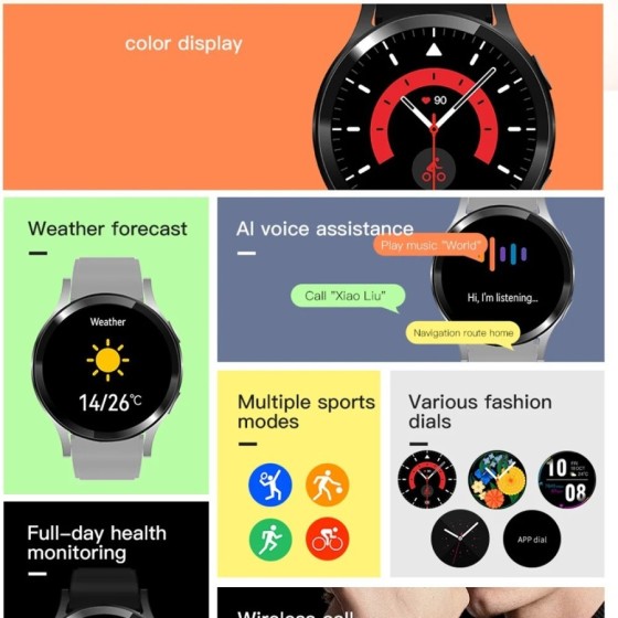 2024 nuevo reloj inteligente con llamada Bluetooth 6 Pro 1,32 pulgadas