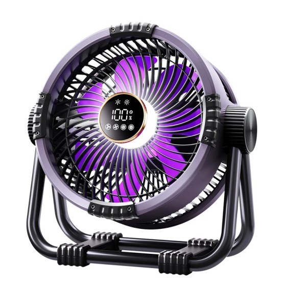 Ventilador portátil recargable para acampar al aire libre, circuladore