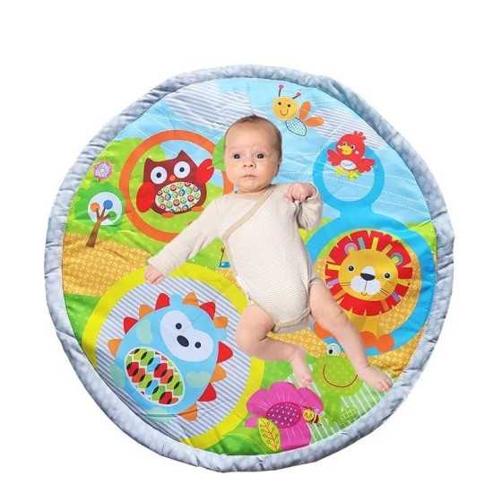 Estera de juego para gimnasio para bebé, marco de Fitness con 5 juguetes desmontables, alfombra de desarrollo de habilidad senso Estera de juego para gimnasio para bebé, marco de Fitness con 5 juguetes desmontables, alfombra de desarrollo de habilidad senso