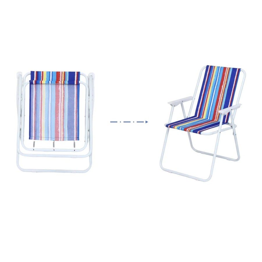 Silla Plegable de Playa Silla de Taburete con Respaldo multifunción po