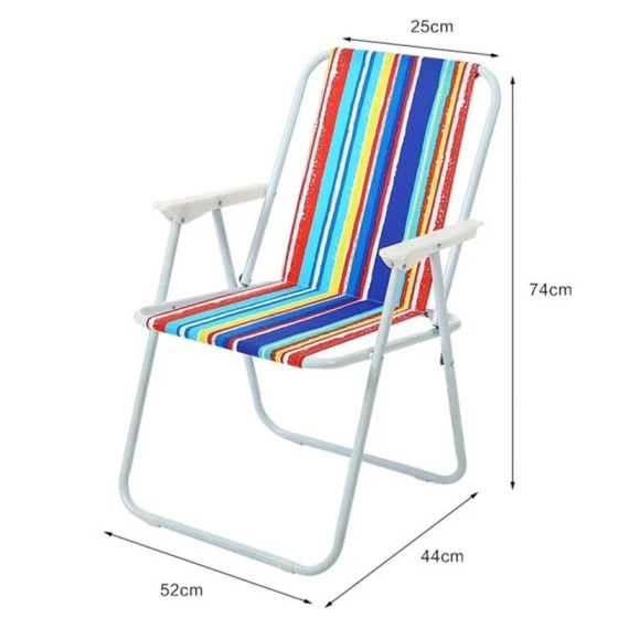Silla Plegable de Playa Silla de Taburete con Respaldo multifunción po