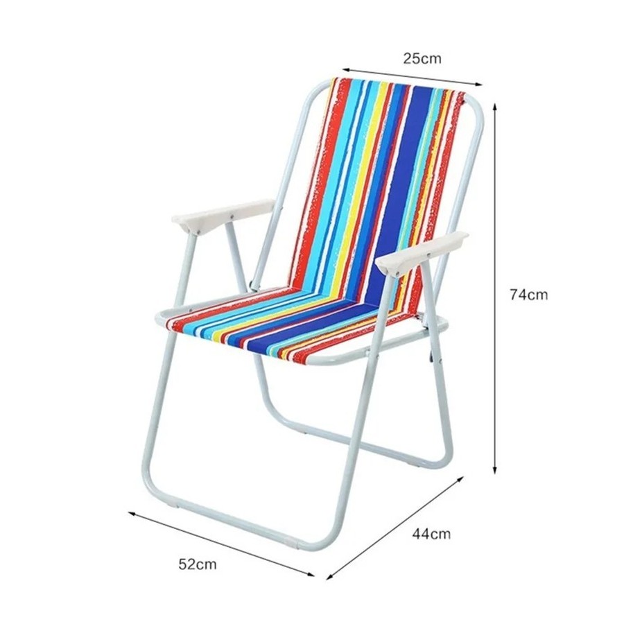 Silla Plegable de Playa Silla de Taburete con Respaldo multifunción po