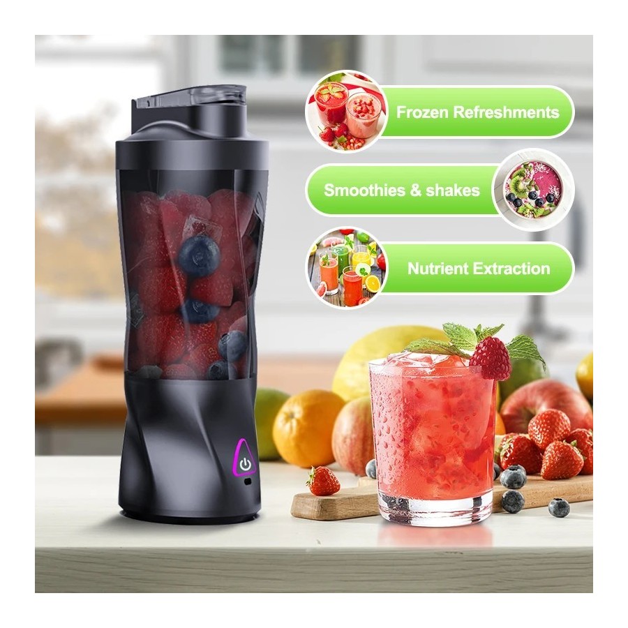 Exprimidor eléctrico portátil, mezclador de frutas frescas, 700ML, mul
