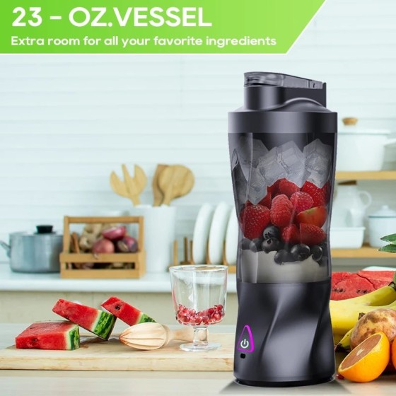 Exprimidor eléctrico portátil, mezclador de frutas frescas, 700ML, mul