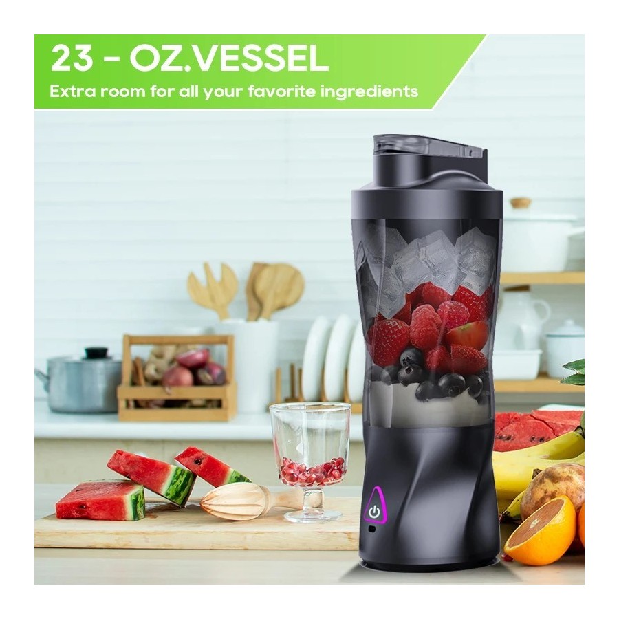 Exprimidor eléctrico portátil, mezclador de frutas frescas, 700ML, mul