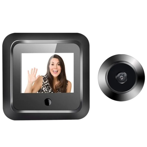 Visor de puerta Digital inteligente, mirilla de 2,4 pulgadas, 120 °, c