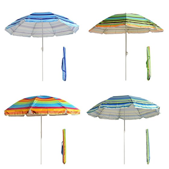 S7 STAR Sombrilla Playa Multicolor, Sombrilla Plegable Grande, Sombril