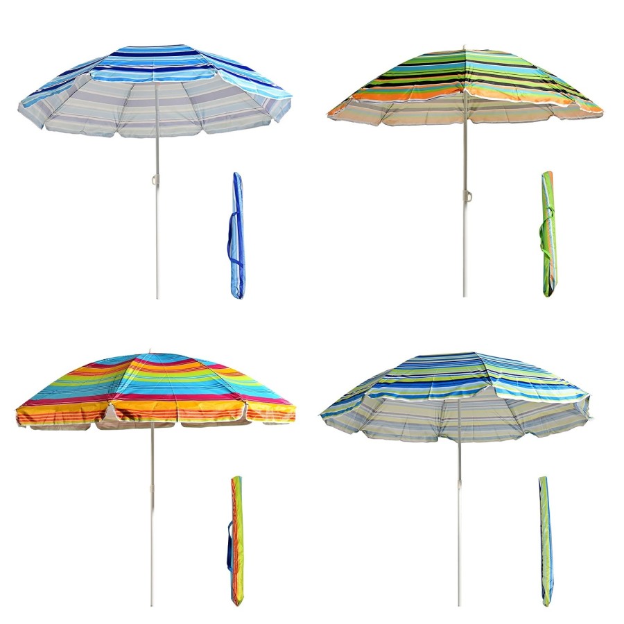 S7 STAR Sombrilla Playa Multicolor, Sombrilla Plegable Grande, Sombril