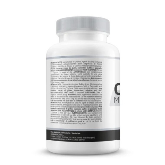 Creatina Monohidrato Creapure® - 120 Cápsulas Vegetales MM Supplements
