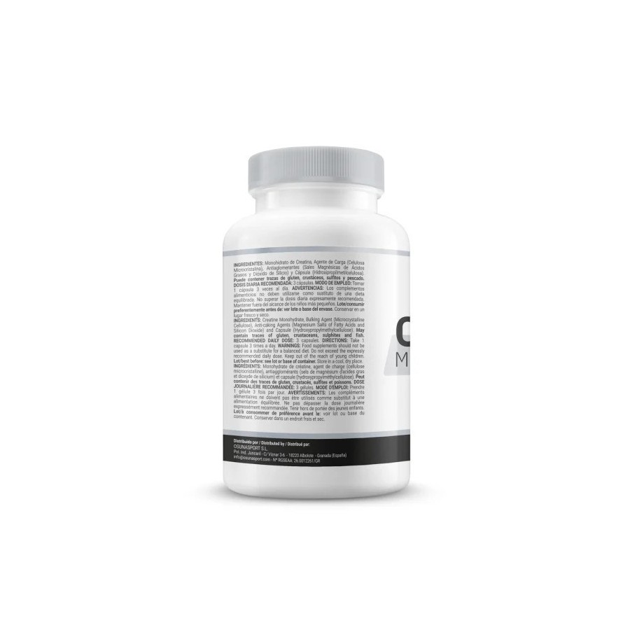 Creatina Monohidrato Creapure® - 120 Cápsulas Vegetales MM Supplements