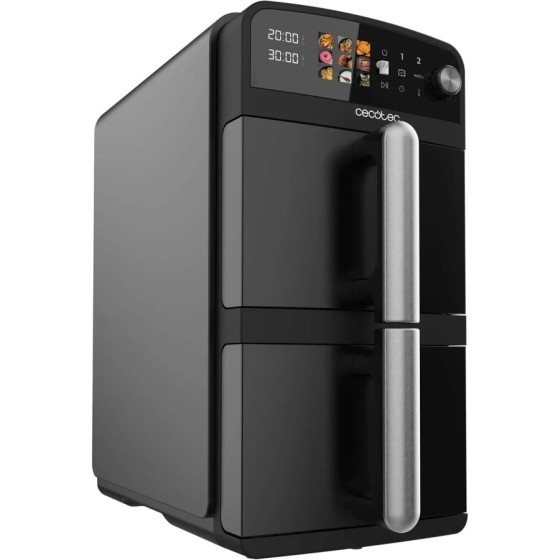 Cecotec Freidora de Aire de 10L con Cubetas Superpuestas Cecofry DuoLe