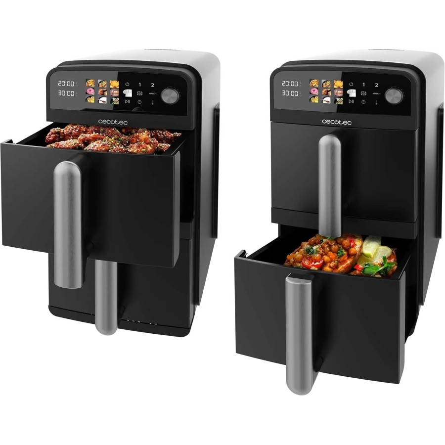 Cecotec Freidora de Aire de 10L con Cubetas Superpuestas Cecofry DuoLe