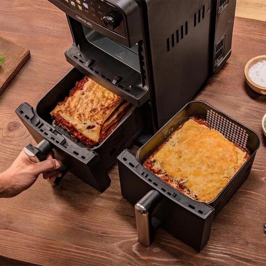 Cecotec Freidora de Aire de 10L con Cubetas Superpuestas Cecofry DuoLe