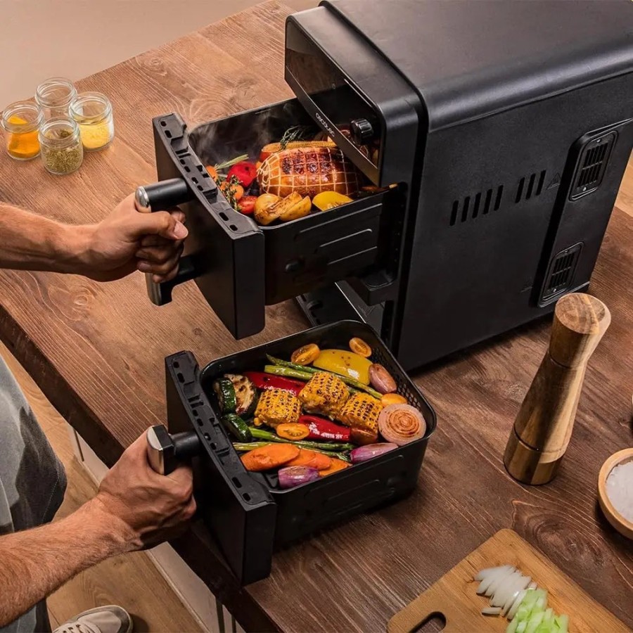 Cecotec Freidora de Aire de 10L con Cubetas Superpuestas Cecofry DuoLe
