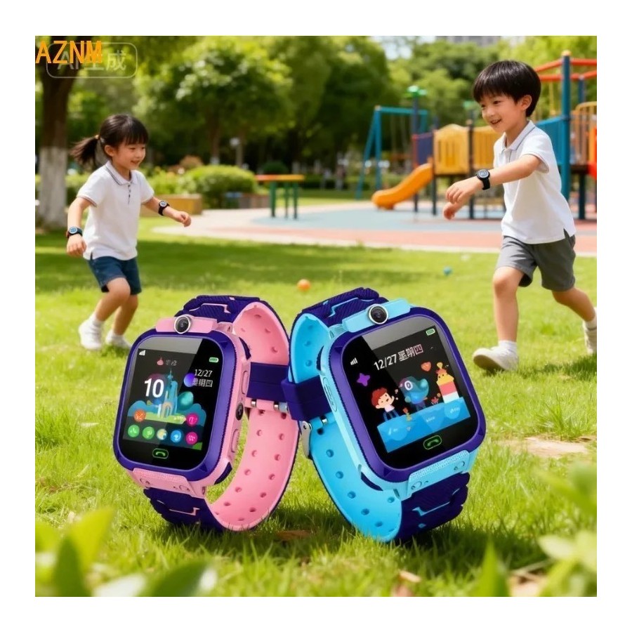Reloj Inteligente para Niños con Función SOS, Resistente al Agua IP67,