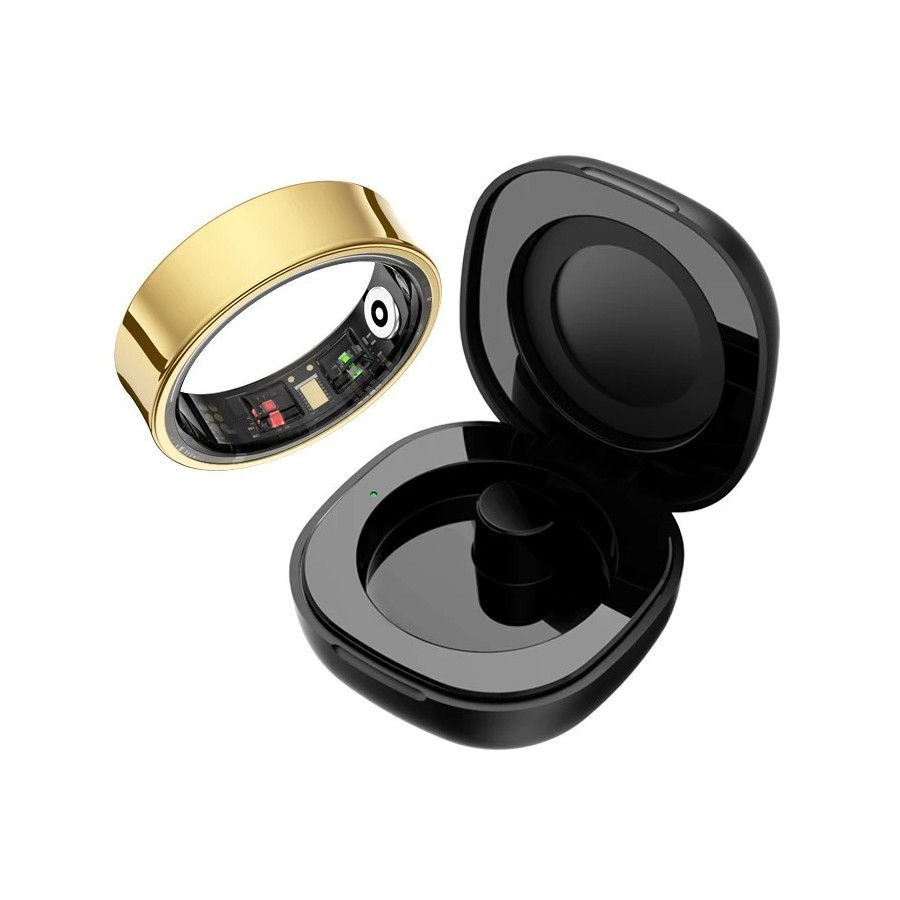Anillo Inteligente R09 para Hombre y Mujer con Estuche de Carga, Monit Anillo Inteligente R09 para Hombre y Mujer con Estuche de Carga, Monit