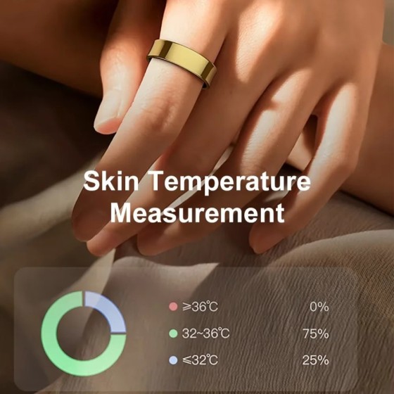 Anillo Inteligente R09 para Hombre y Mujer con Estuche de Carga, Monit Anillo Inteligente R09 para Hombre y Mujer con Estuche de Carga, Monit