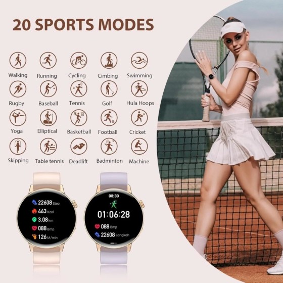 Smartwatch 2025 IP67 Bluetooth Aptitud Pulsera Monitoreo De La Ritmo C