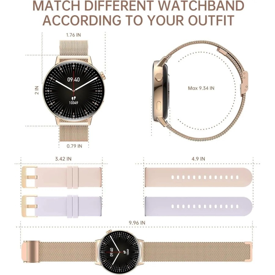 Smartwatch 2025 IP67 Bluetooth Aptitud Pulsera Monitoreo De La Ritmo C