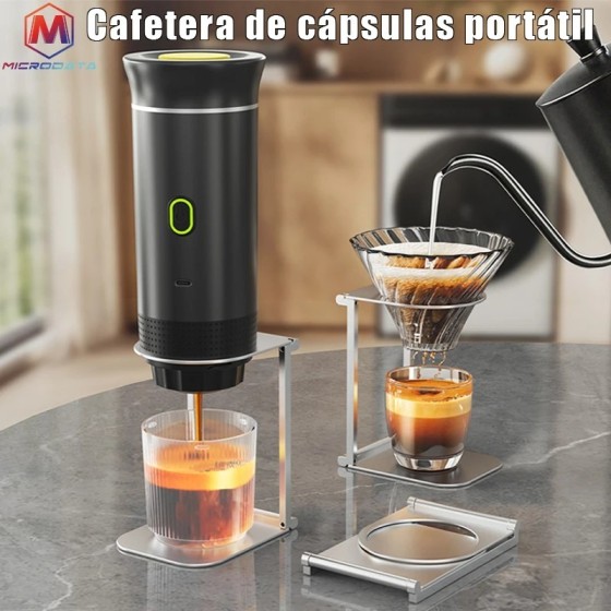 Cafetera Eléctrica Portátil de Cápsulas Cafetera Espresso Inalámbrica 