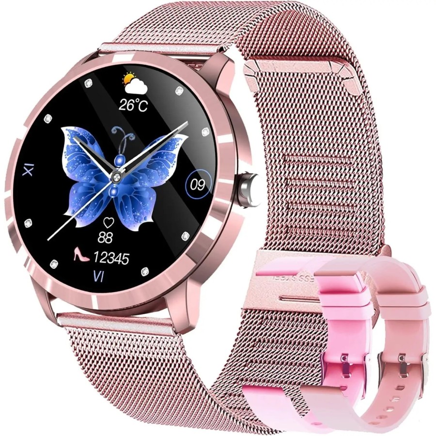 Reloj Inteligente Mujer, 2026 Smartwatch Fitness Acero Pulsera de 1,47 Reloj Inteligente Mujer, 2026 Smartwatch Fitness Acero Pulsera de 1,47
