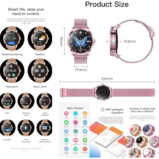 Reloj Inteligente Mujer, 2026 Smartwatch Fitness Acero Pulsera de 1,47 Reloj Inteligente Mujer, 2026 Smartwatch Fitness Acero Pulsera de 1,47